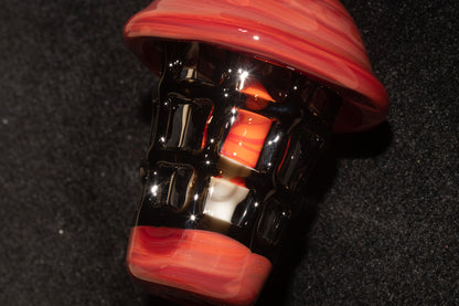 Ship Lantern Glass Pendant | Handmade Victorian Street Lamp | Glass Candle Necklace Old Antique style Jewelry | Sculpted Art Flame Pendants