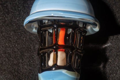 Ship Lantern Glass Pendant | Handmade Victorian Street Lamp | Glass Candle Necklace Old Antique style Jewelry | Sculpted Art Flame Pendants