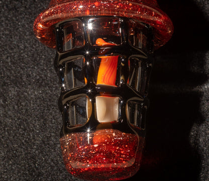 Ship Lantern Glass Pendant | Handmade Victorian Street Lamp | Glass Candle Necklace Old Antique style Jewelry | Sculpted Art Flame Pendants