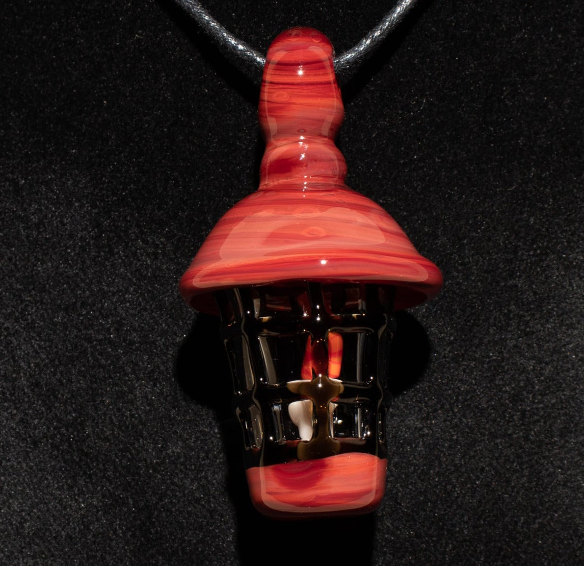 Ship Lantern Glass Pendant | Handmade Victorian Street Lamp | Glass Candle Necklace Old Antique style Jewelry | Sculpted Art Flame Pendants