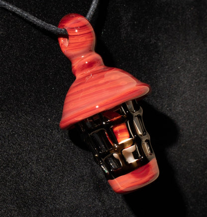 Ship Lantern Glass Pendant | Handmade Victorian Street Lamp | Glass Candle Necklace Old Antique style Jewelry | Sculpted Art Flame Pendants