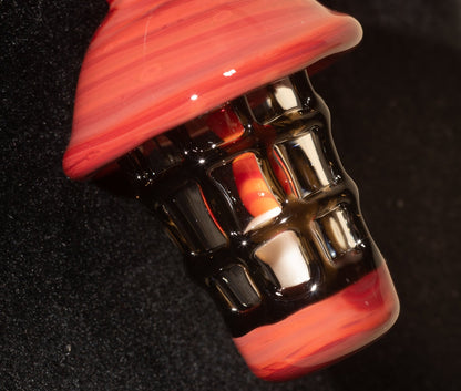 Ship Lantern Glass Pendant | Handmade Victorian Street Lamp | Glass Candle Necklace Old Antique style Jewelry | Sculpted Art Flame Pendants