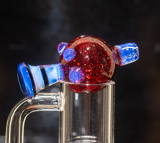 Heady Glass Top | 20-25mm Quartz Fit | Heady Bubble Cap | Functional Glass Piece