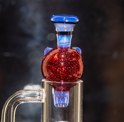 Heady Glass Top | 20-25mm Quartz Fit | Heady Bubble Cap | Functional Glass Piece