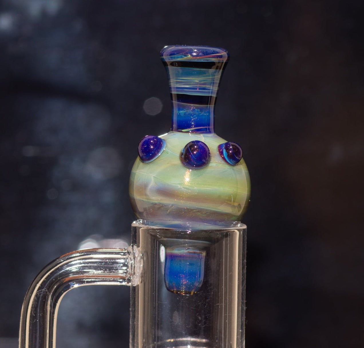 Heady Glass Top | 20-25mm Quartz Fit | Heady Bubble Cap | Functional Glass Piece