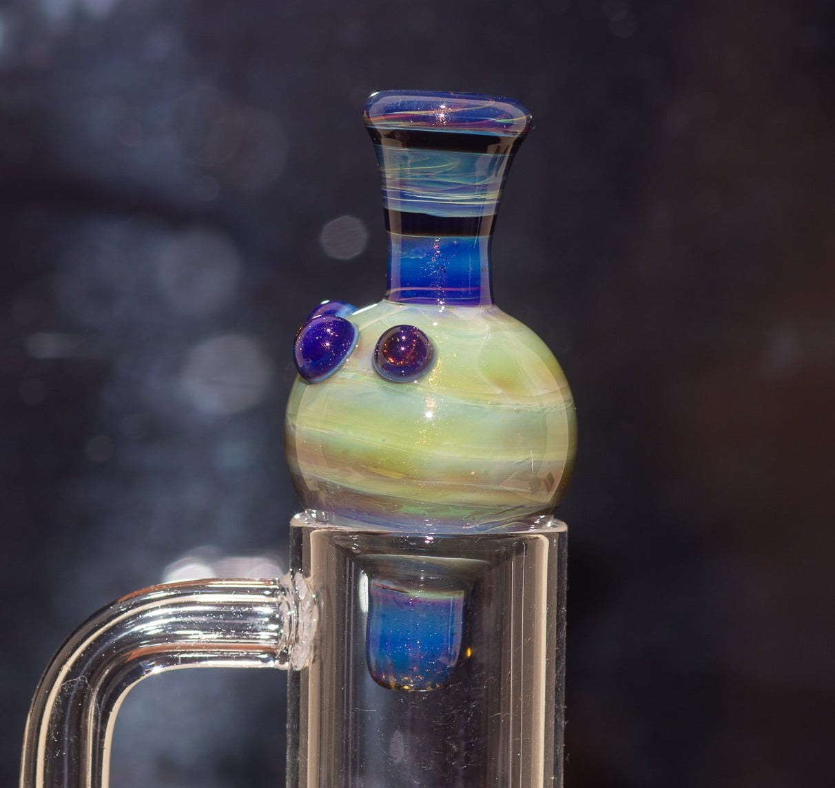 Heady Glass Top | 20-25mm Quartz Fit | Heady Bubble Cap | Functional Glass Piece