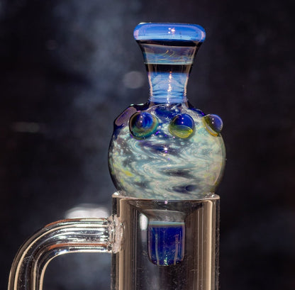 Heady Glass Top | 20-25mm Quartz Fit | Heady Bubble Cap | Functional Glass Piece