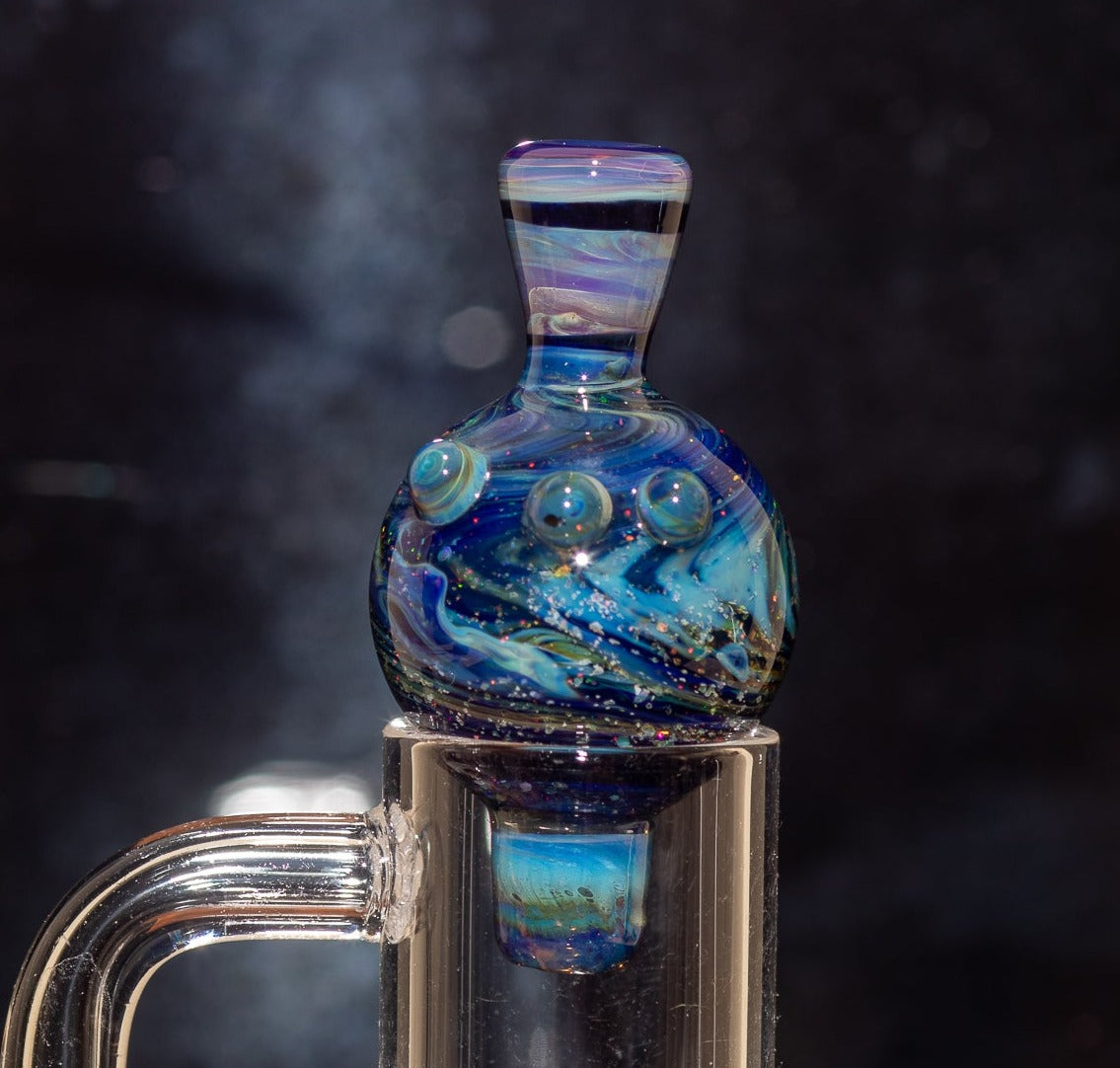 Heady Glass Top | 20-25mm Quartz Fit | Heady Bubble Cap | Functional Glass Piece