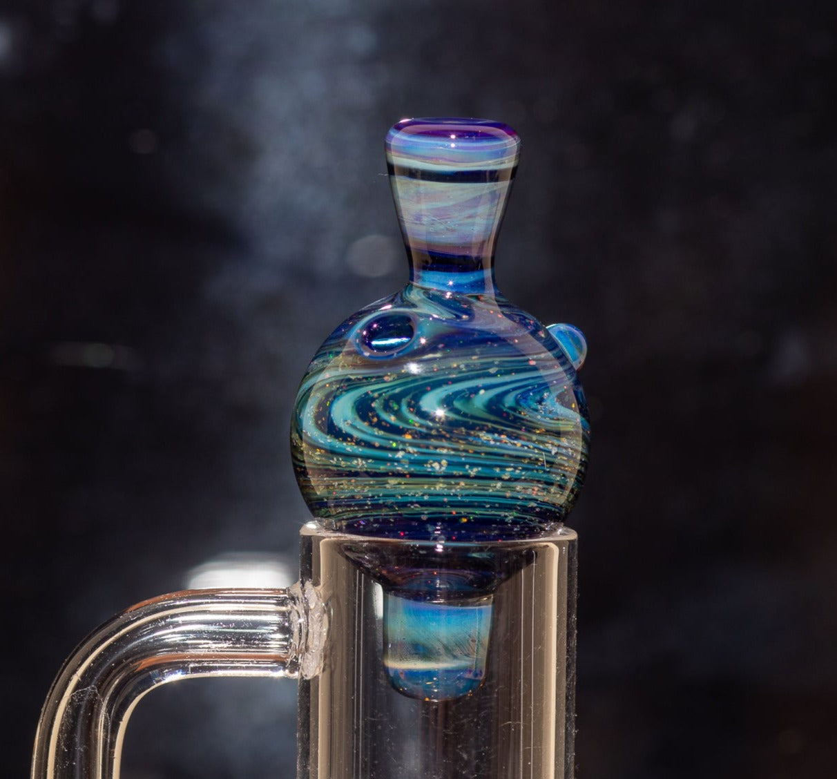Heady Glass Top | 20-25mm Quartz Fit | Heady Bubble Cap | Functional Glass Piece