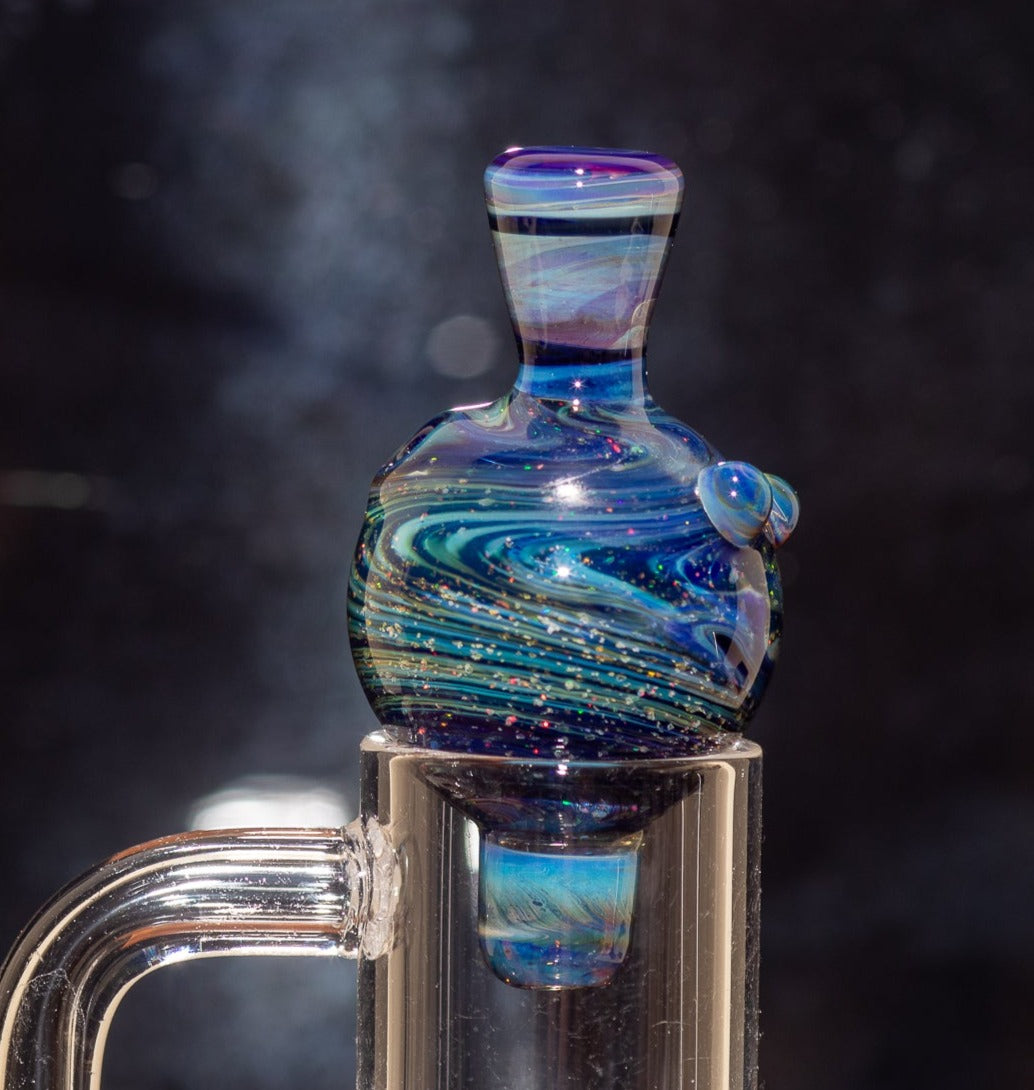 Heady Glass Top | 20-25mm Quartz Fit | Heady Bubble Cap | Functional Glass Piece