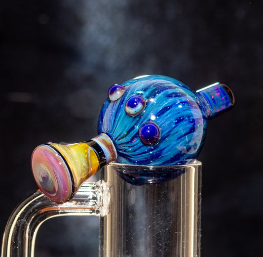 Heady Glass Top | 20-25mm Quartz Fit | Heady Bubble Cap | Functional Glass Piece