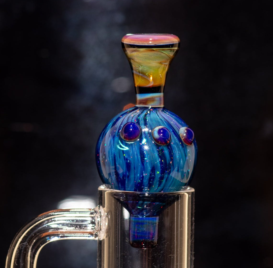 Heady Glass Top | 20-25mm Quartz Fit | Heady Bubble Cap | Functional Glass Piece