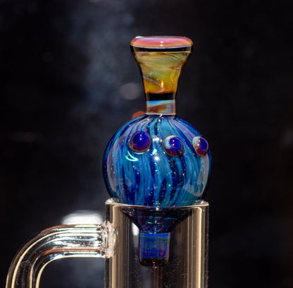 Heady Glass Top | 20-25mm Quartz Fit | Heady Bubble Cap | Functional Glass Piece