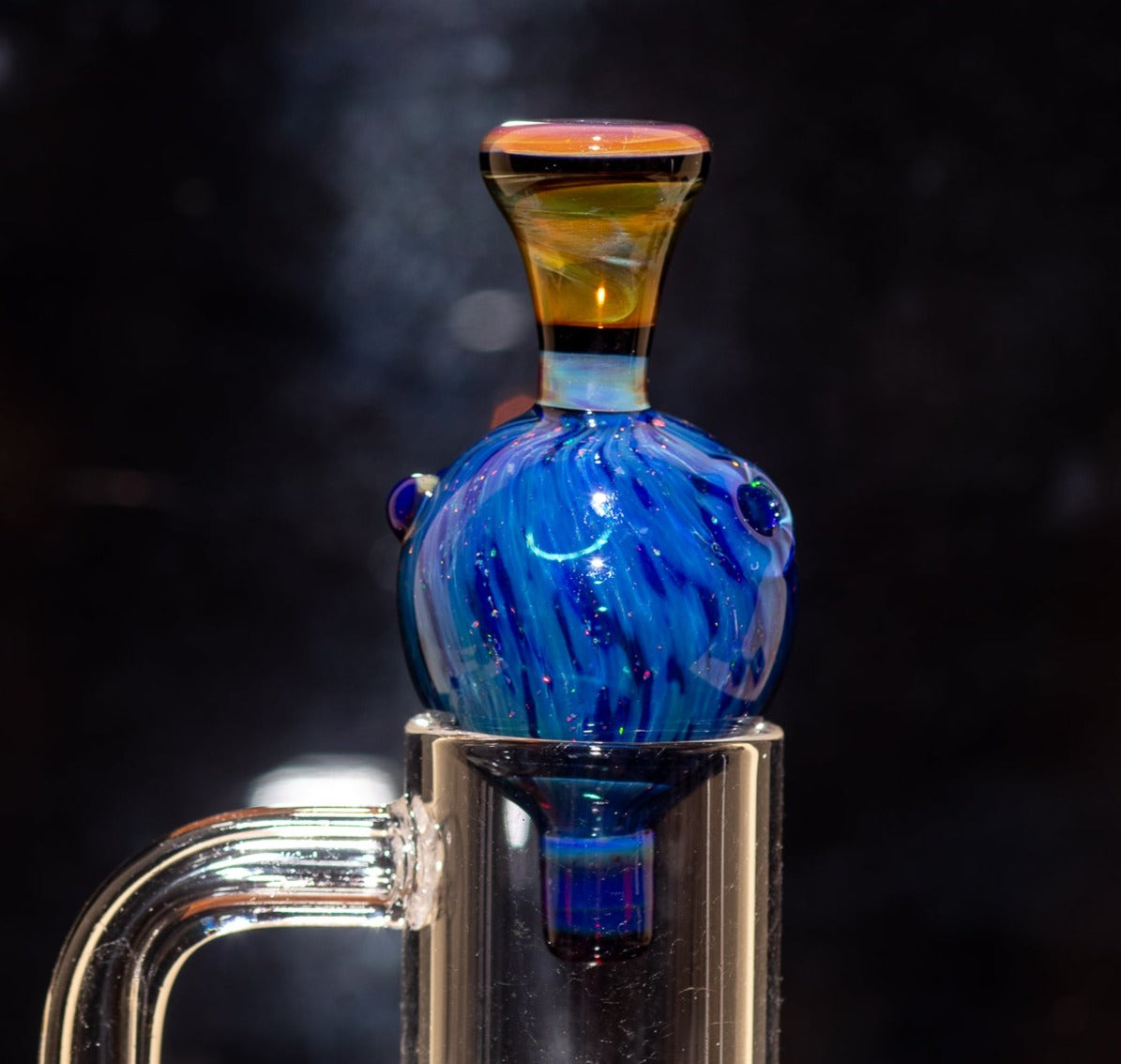 Heady Glass Top | 20-25mm Quartz Fit | Heady Bubble Cap | Functional Glass Piece