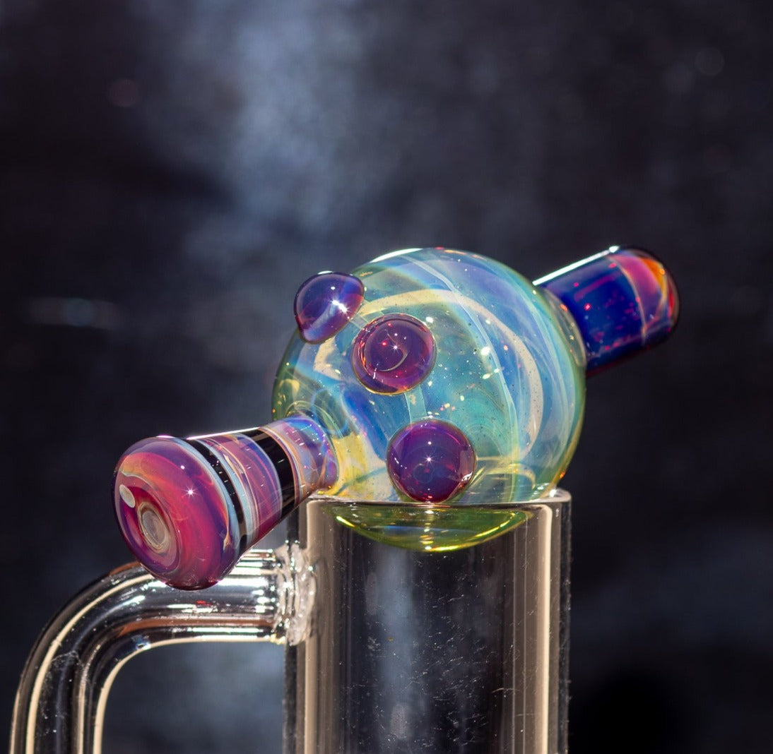 Heady Glass Top | 20-25mm Quartz Fit | Heady Bubble Cap | Functional Glass Piece