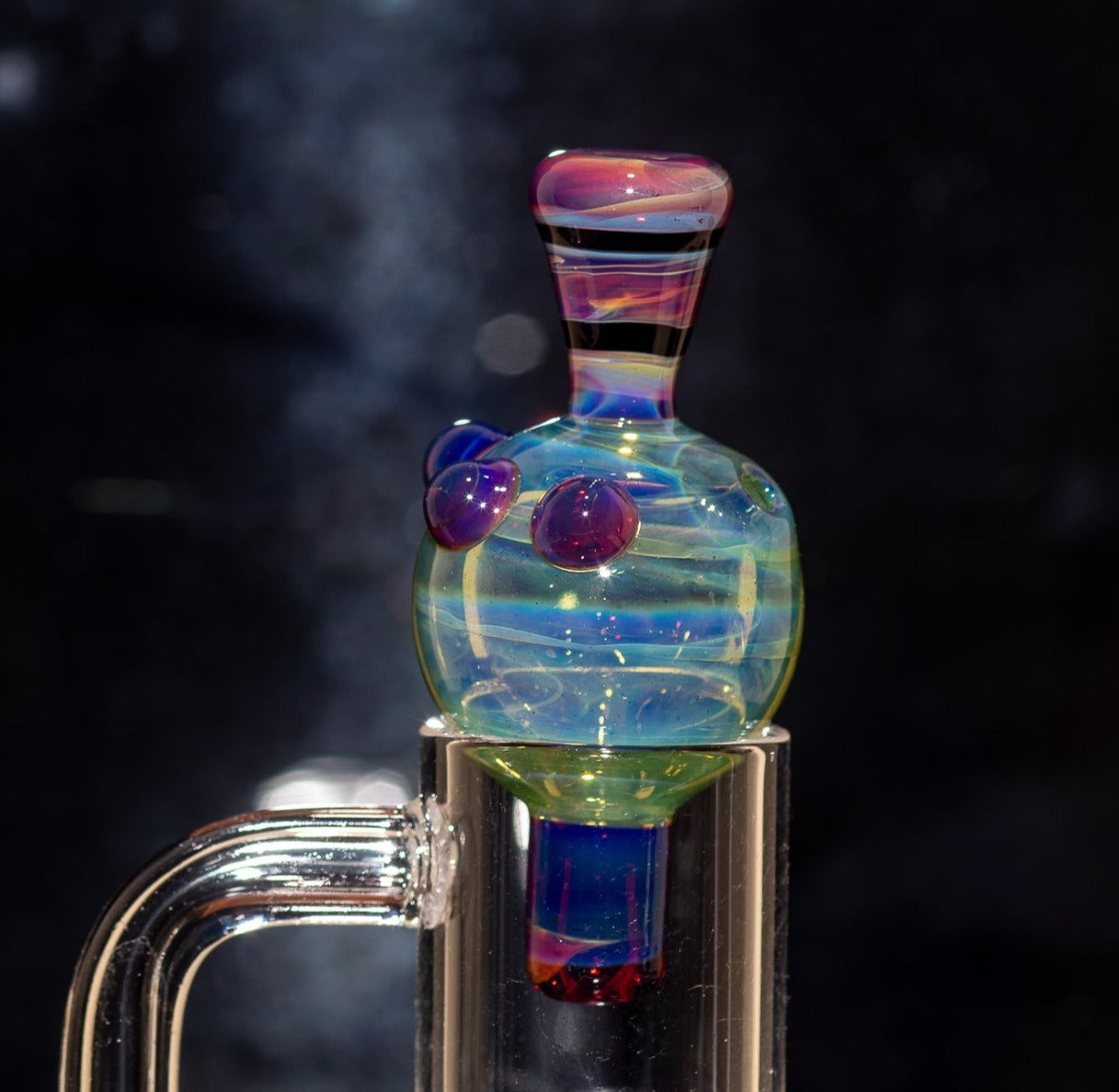 Heady Glass Top | 20-25mm Quartz Fit | Heady Bubble Cap | Functional Glass Piece