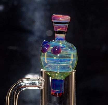 Heady Glass Top | 20-25mm Quartz Fit | Heady Bubble Cap | Functional Glass Piece