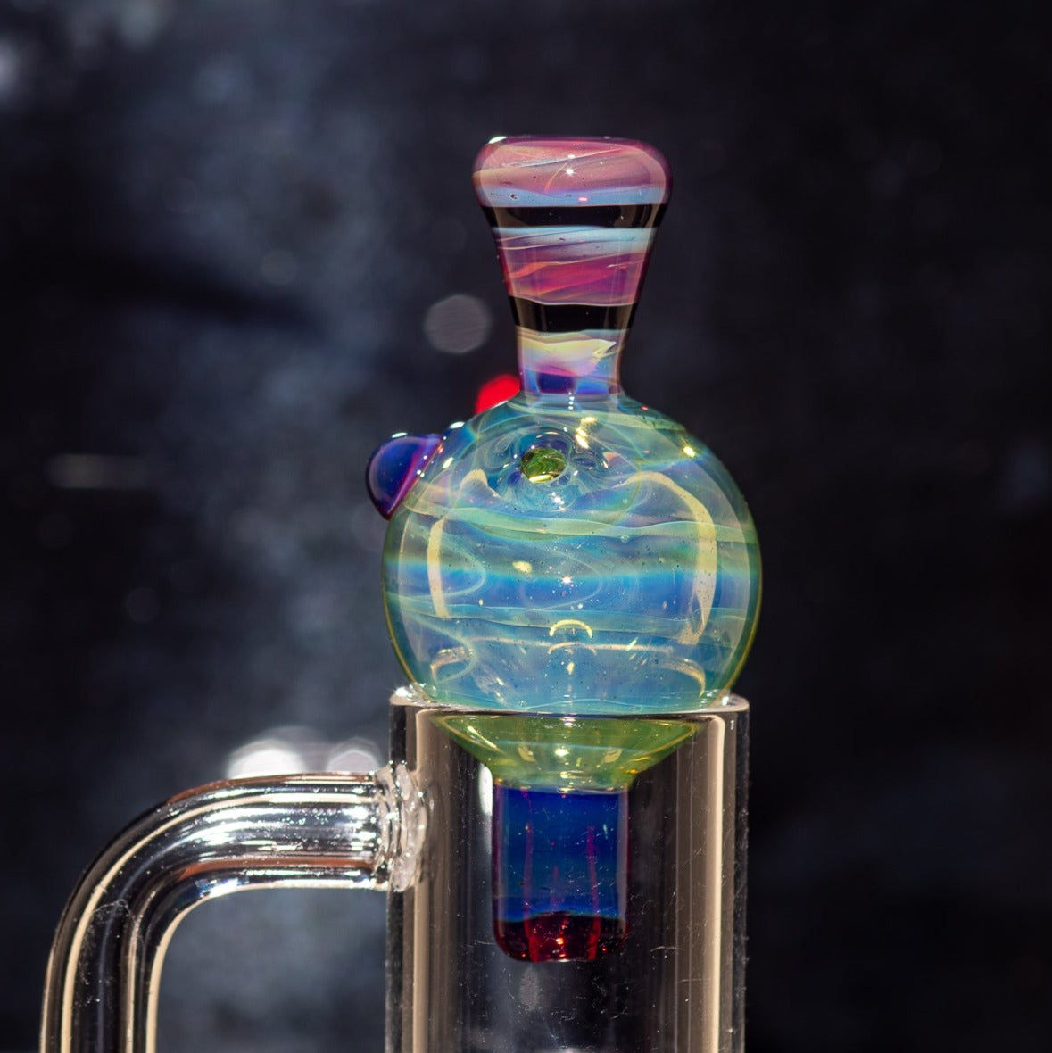 Heady Glass Top | 20-25mm Quartz Fit | Heady Bubble Cap | Functional Glass Piece