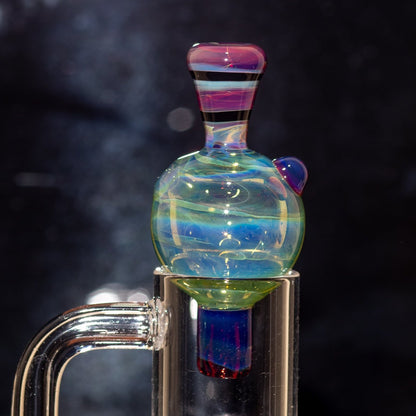 Heady Glass Top | 20-25mm Quartz Fit | Heady Bubble Cap | Functional Glass Piece