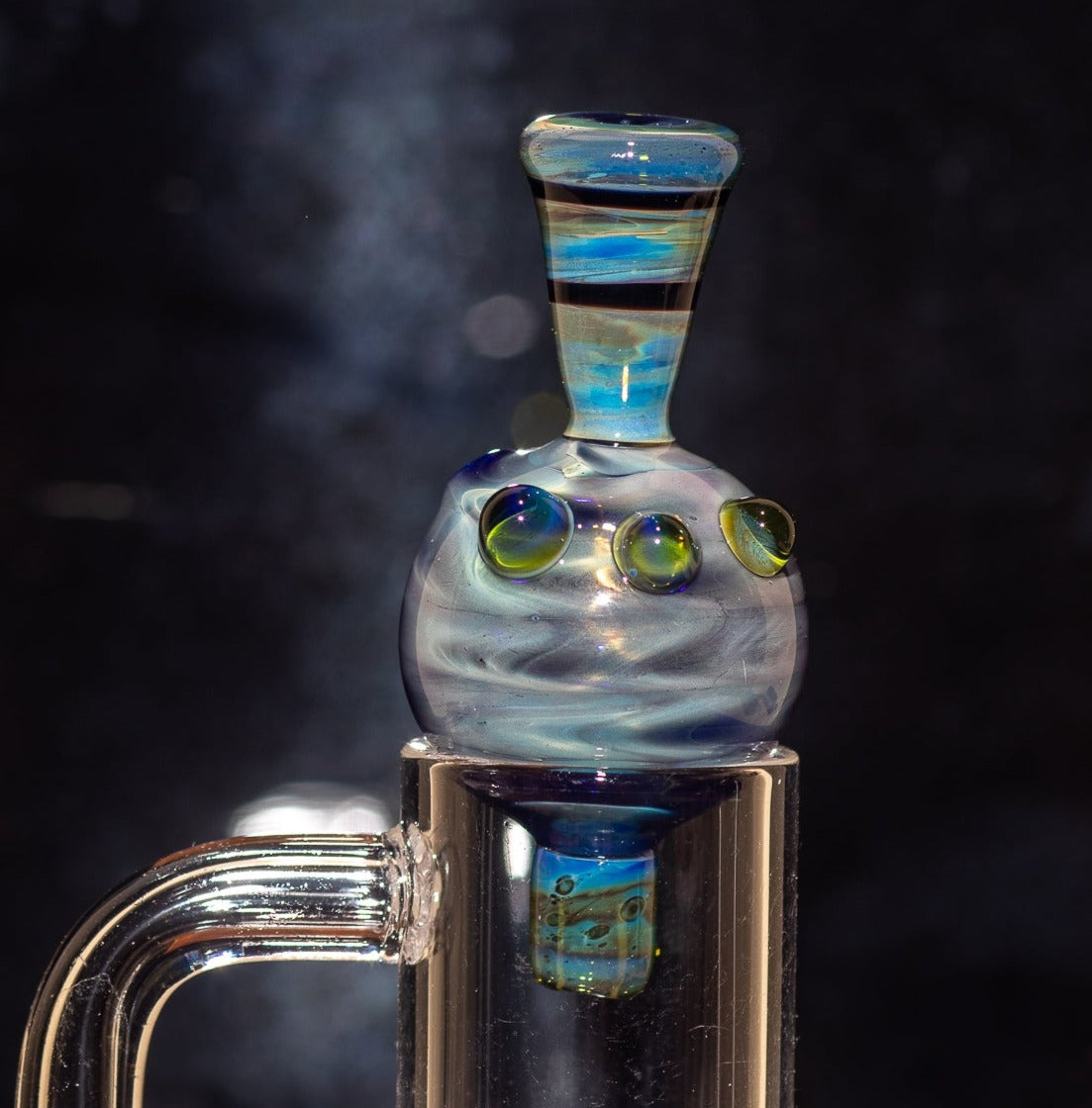 Heady Glass Top | 20-25mm Quartz Fit | Heady Bubble Cap | Functional Glass Piece