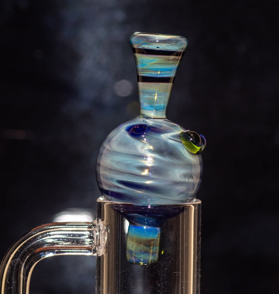 Heady Glass Top | 20-25mm Quartz Fit | Heady Bubble Cap | Functional Glass Piece