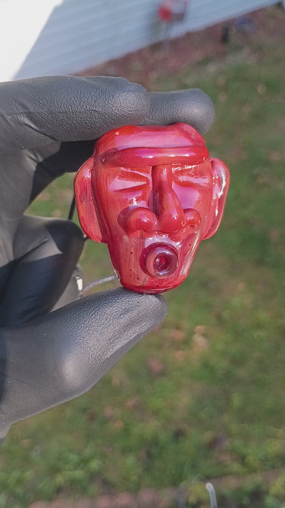 Hollow Glass Tiki Pendant | Handmade Island Spirit Necklace | Ocean Breeze & Palm Tree Jewelry