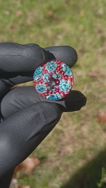Coral Reef Glass Marble Set | 25mm Glass Marbles | Handblown Borosilicate Glass | Collectible Functional Glass