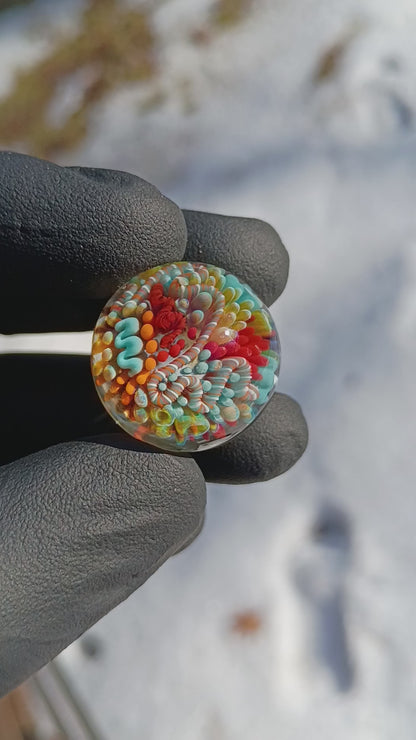 Ocean Current Glass Marble Set | Four Piece Handblown Borosilicate Art