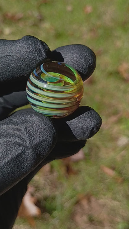 Matching Solid Color Marble Set | 25mm Glass Marbles | Handblown Borosilicate Glass | Collectible Functional Glass