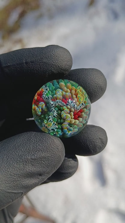 Deep Sea Glass Marble Set | 4-Piece Marble, Pearl & Pillar Collection | Borosilicate Art