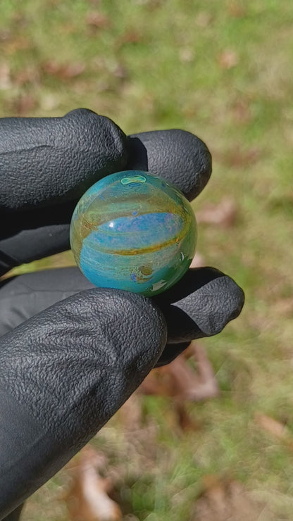 Matching Solid Color Marble Set | 25mm Glass Marbles | Handblown Borosilicate Glass | Collectible Functional Glass