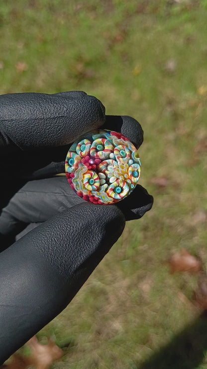 Coral Reef Glass Marble Set | 25mm Glass Marbles | Handblown Borosilicate Glass | Collectible Functional Glass