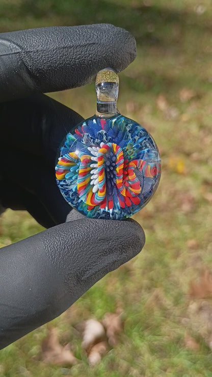 Coral Reef Glass Pendant Necklace | Handblown Borosilicate Ocean Jewelry | Beach & Sea Inspired Gift