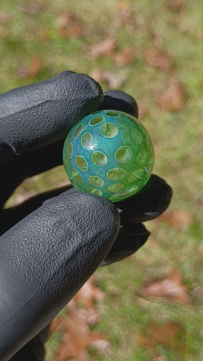 Lotus Pod Glass Marble Set | 25mm Glass Marbles | Handblown Borosilicate Glass | Collectible Functional