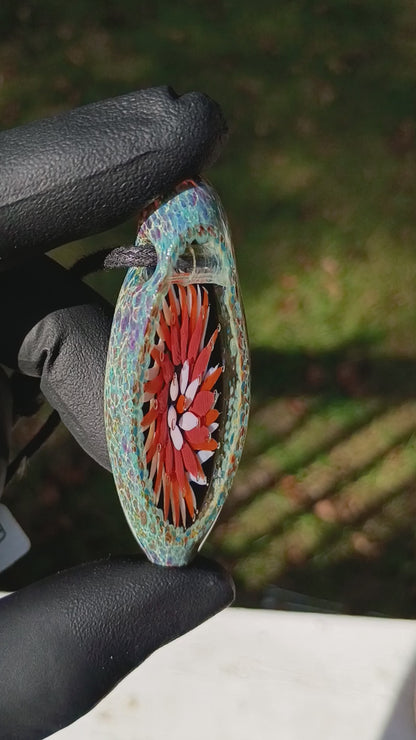 Fractal Starburst Pendant | Faceted Implosion Art | Eternal Geometry in Glass | Artisan Borosilicate Necklace